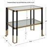 Kentmore Glass Side Table, Side & End Table by Uttermost, 27.8" width x 24" height x 16" depth thumbnail 3