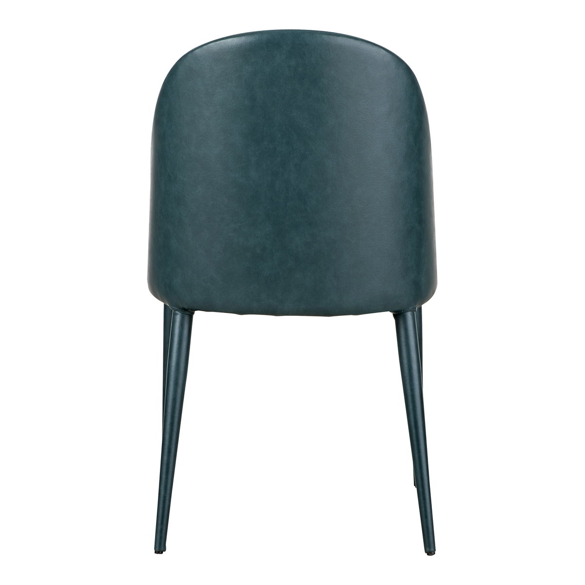 Burton Dining Chair Dark Teal Vegan Leather - Set Of Two, by Moe's Home, 18.5" width x 32.5" height x 22.5" depth View 7