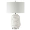 Caelina Textured White Table Lamp thumbnail 4
