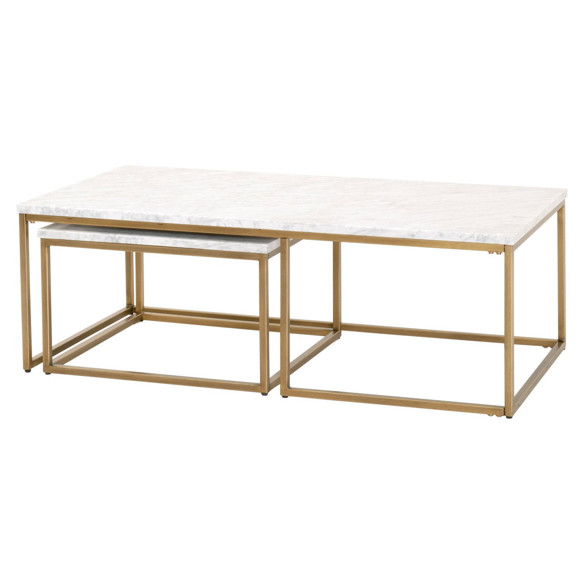 Carrera Nesting Coffee Table, by Essentials for Living, 52" width x 18" height x 28" depth View 3