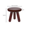 Joy Accent Table Deep Red Lacquer, Side & End Table by Moe's Home, 19" width x 18" height x 19" depth thumbnail 10