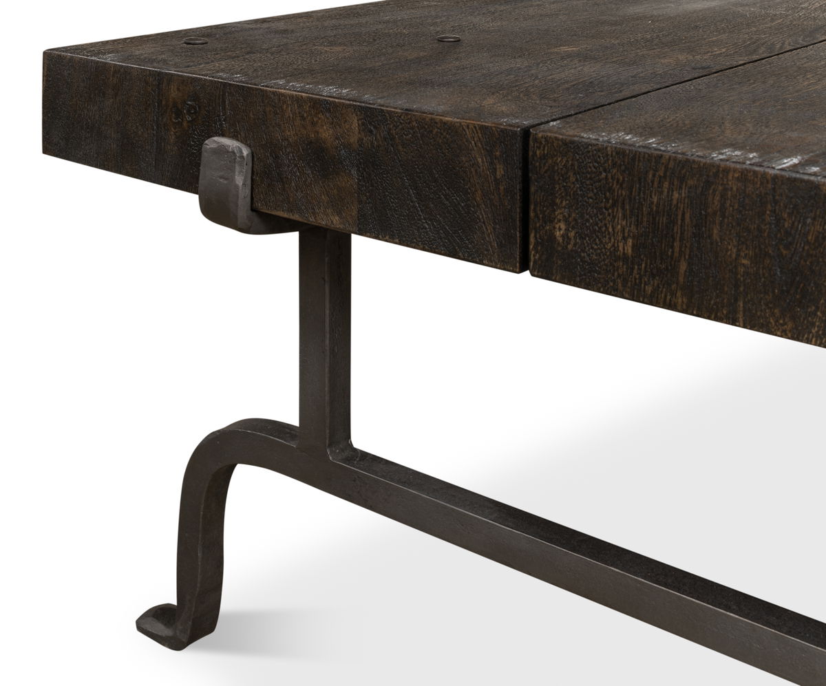 Blayne Coffee Table  Storm Cloud, by Sarreid, 4' length x 4' width x 1'6" height View 11