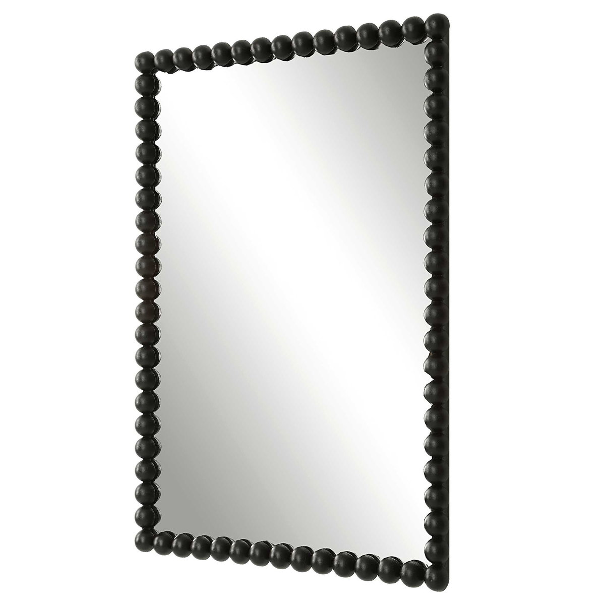 Serna Black Vanity Mirror, by Uttermost, 1'8.5" width x 2'6" height x 2" depth View 5