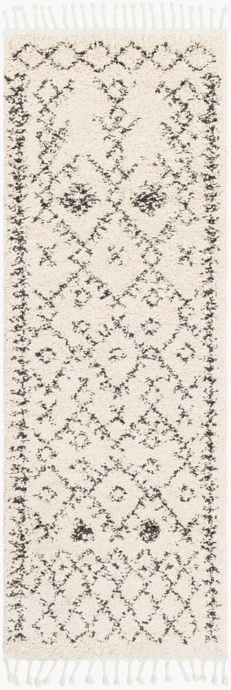 Berber Shag Machine Woven Rug, by Surya, 7'2.61" length x 2'7.5" width
