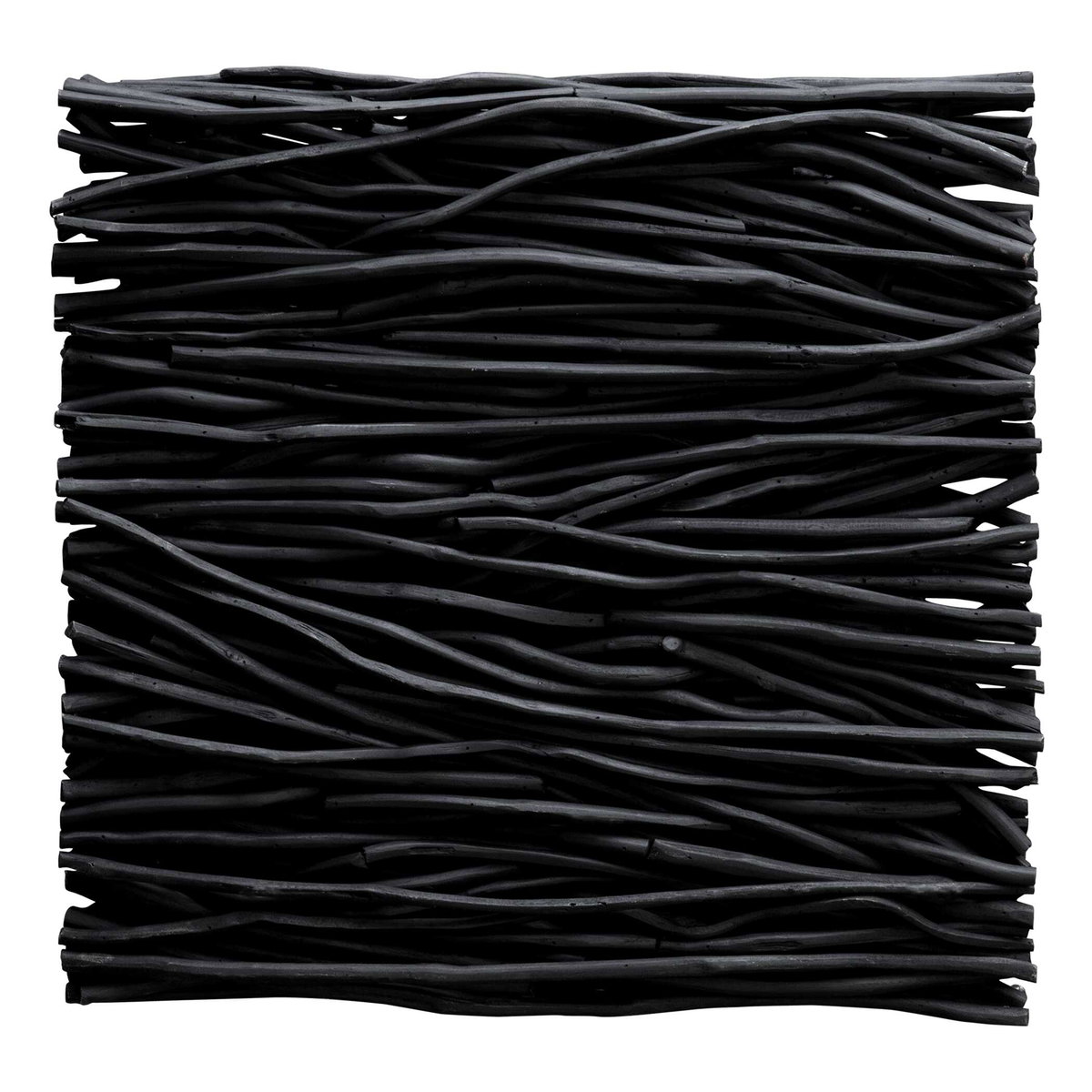 Gathered Teak Square Black Wood Wall Decor, Art by Uttermost, 24" width x 24" height x 3" depth View 6