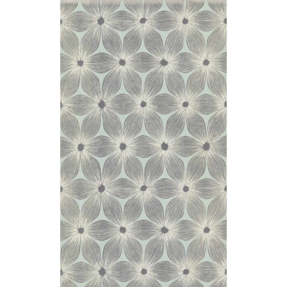 Everlasting Blue & Silver Wallpaper, by York Wall, 33' length x 1'9" width x 0.02" depth
