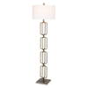 Link Brushed Gold Floor Lamp, by Uttermost, 19" width x 67" height x 19" depth thumbnail 1