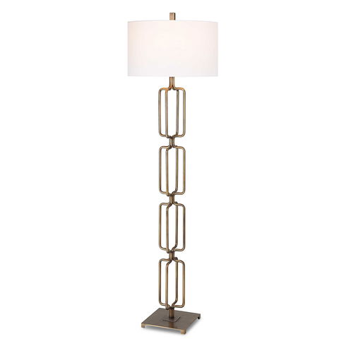 Link Brushed Gold Floor Lamp