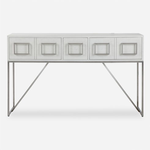 Abaya White Console Table