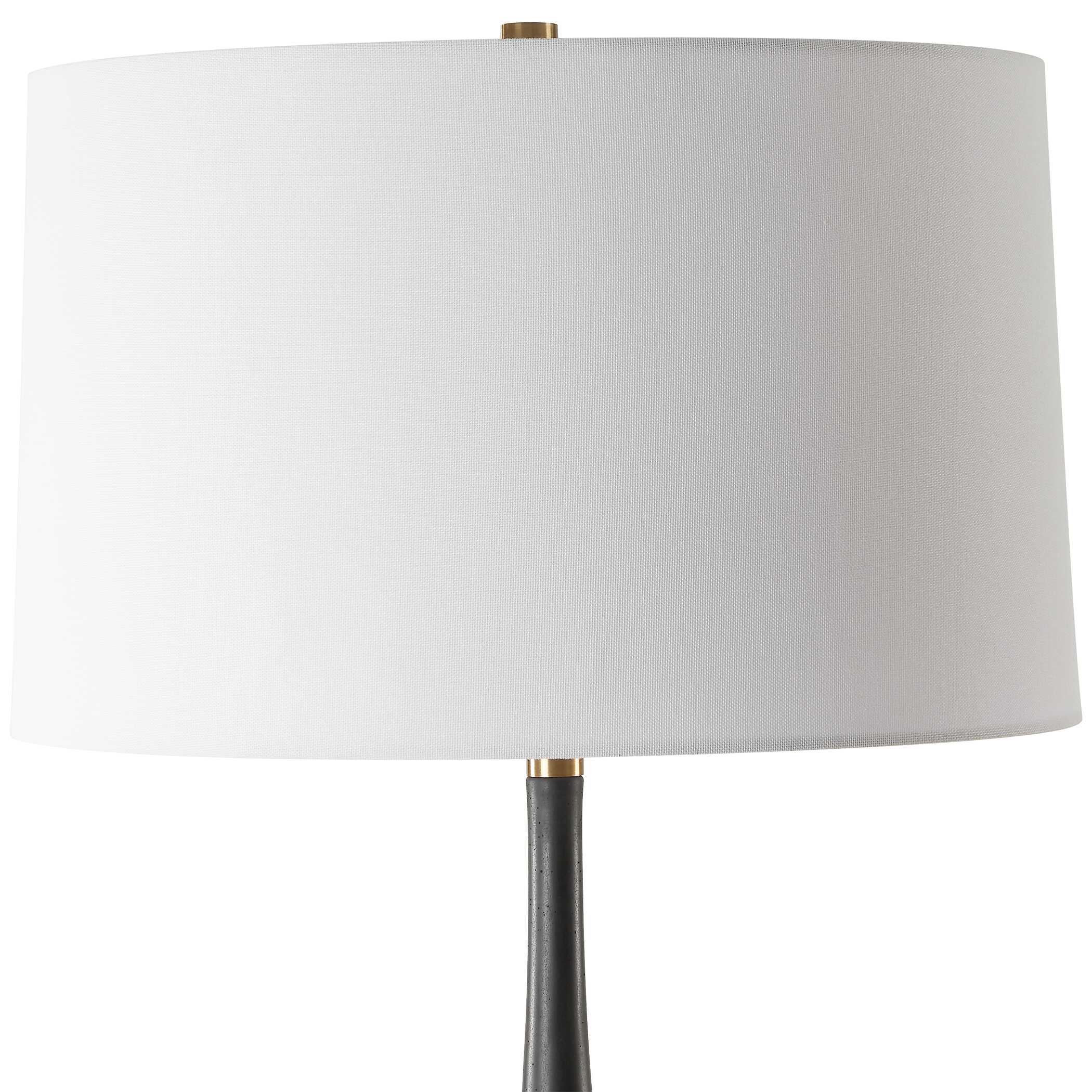 Nocturnal Black Table Lamp, by Uttermost, 18" width x 34.5" height x 18" depth View 6