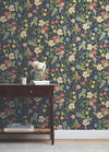 Colette Navy Peel & Stick Wallpaper thumbnail 1