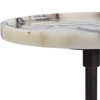 Brunson White Marble Drink Table, Side & End Table by Uttermost, 9.5" width x 24" height x 9.5" depth thumbnail 5