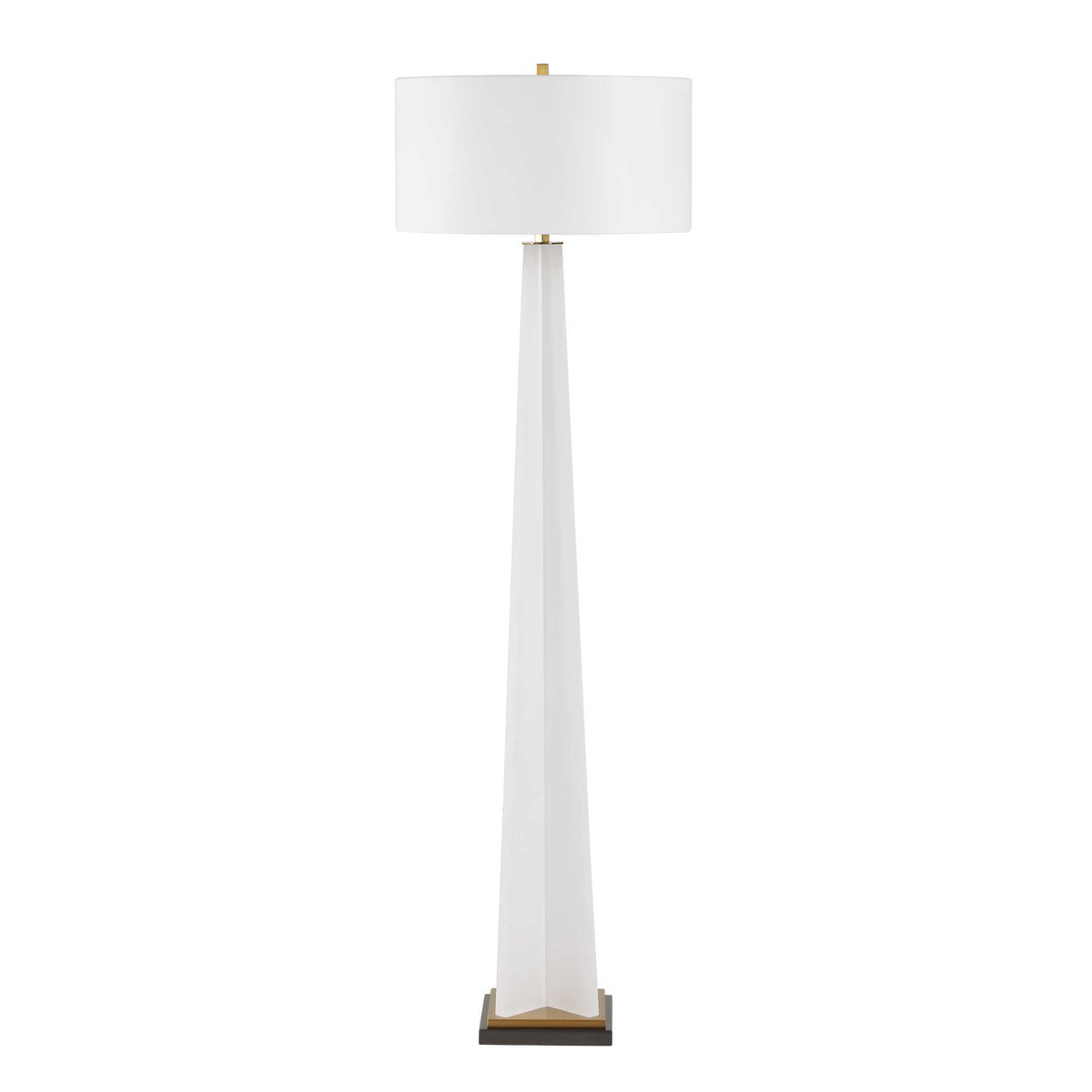 Rosin White Floor Lamp, by Uttermost, 1'8" width x 5'6.25" height x 1'8" depth View 8