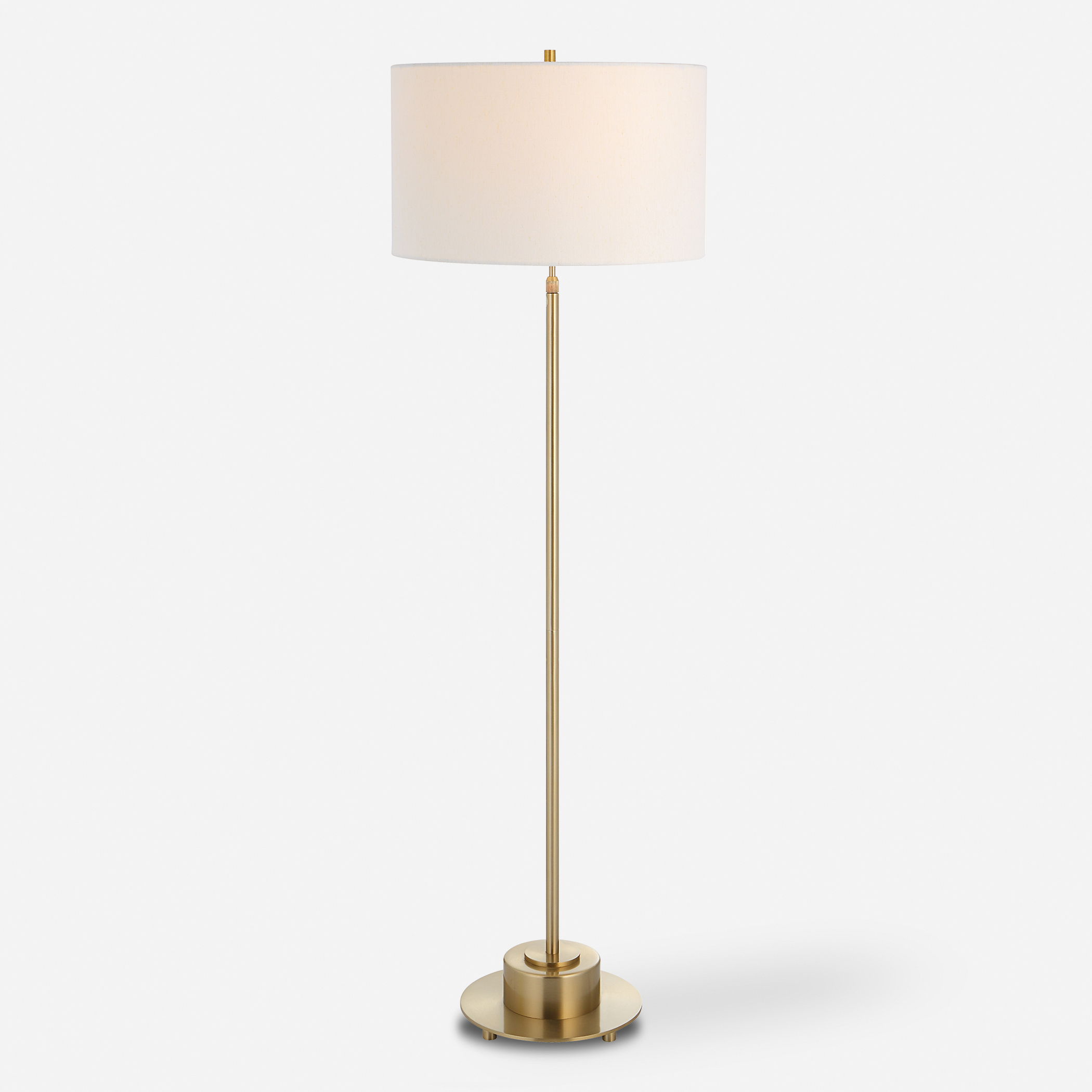 Prominence Brass Floor Lamp large image 