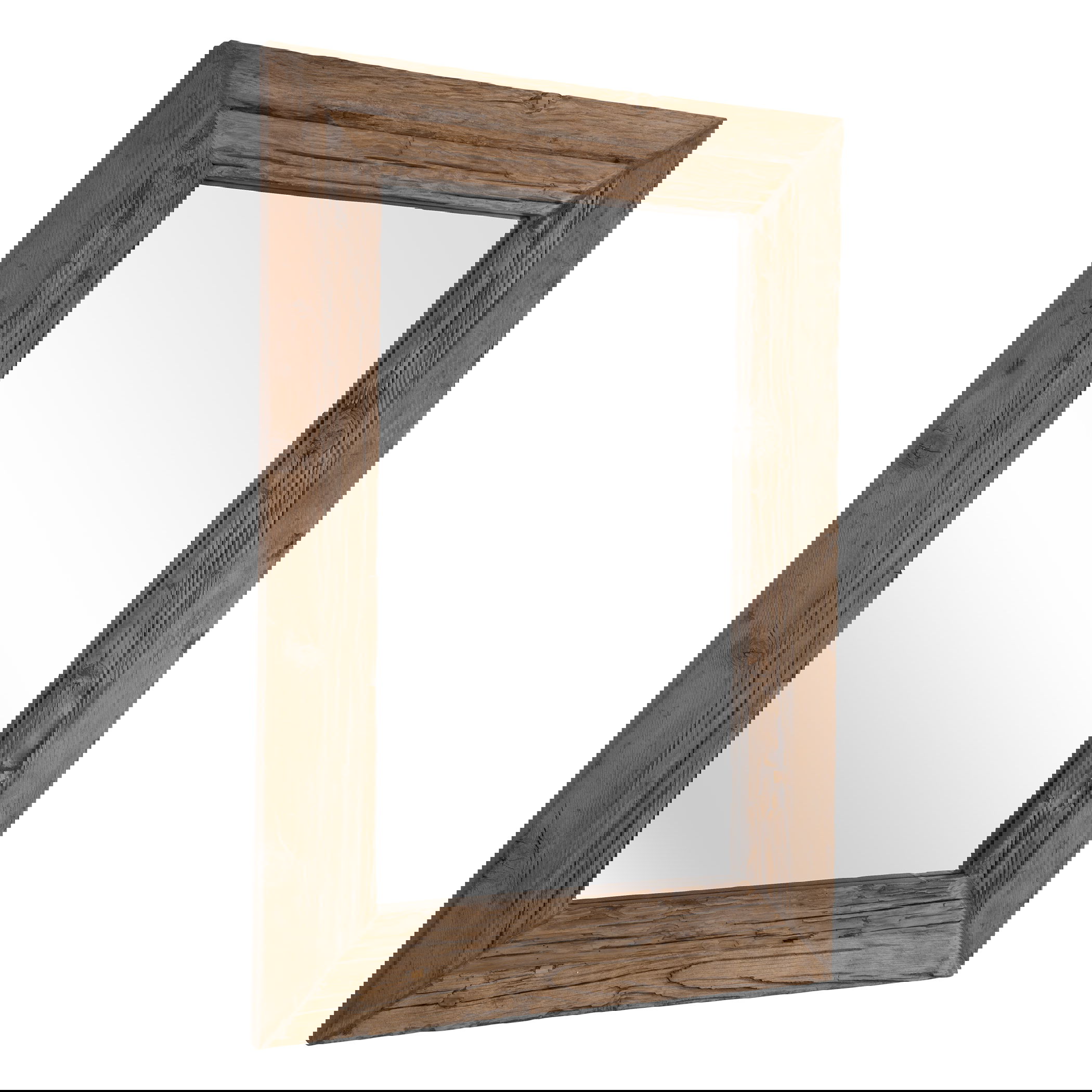Rennick Large Reclaimed Pine Mirror large image 