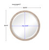 Carbet Round Rope Mirror, by Uttermost, 3'3.75" width x 3'3.75" height x 2" depth thumbnail 3
