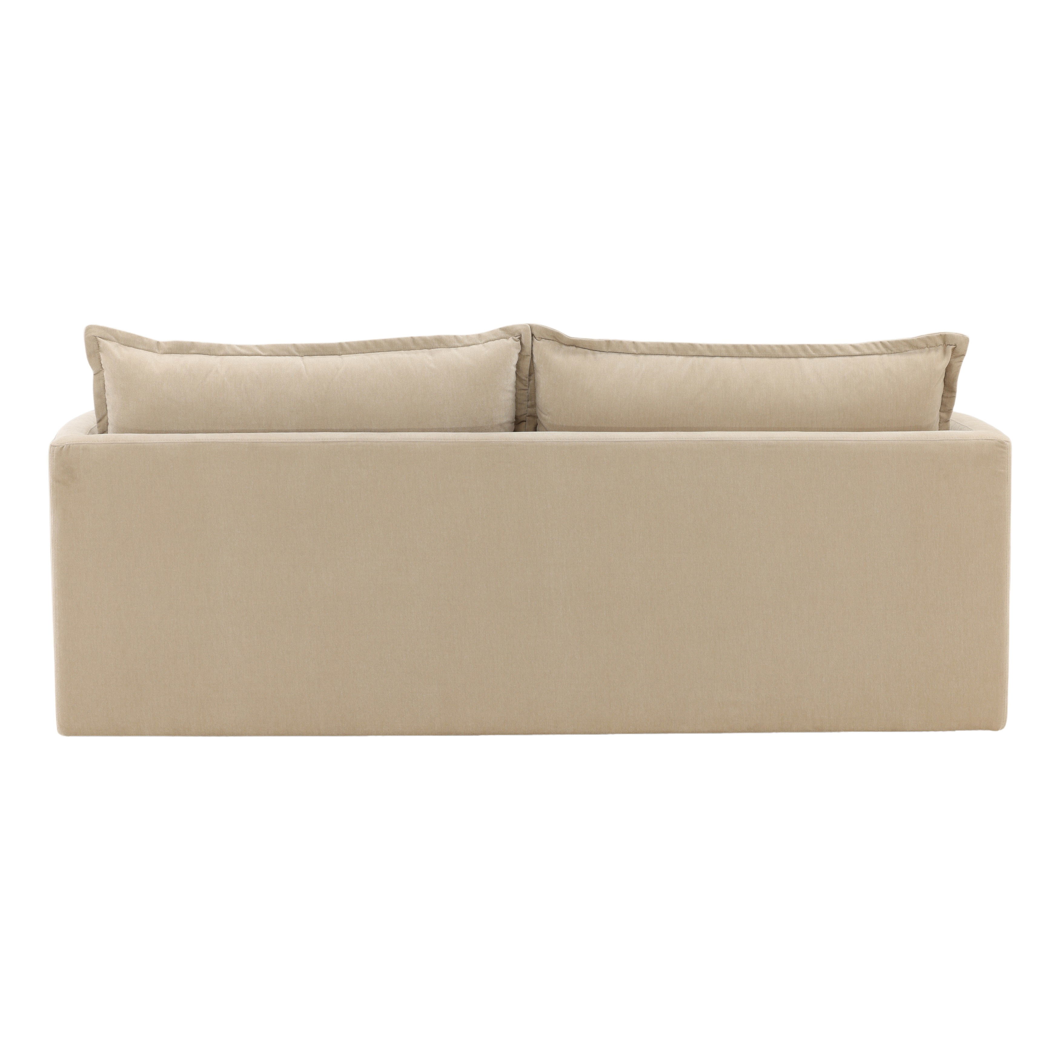 Monica Sofa Sand, Sofas & Sectional by Dovetail, 84.25" width x 35" height x 37" depth View 4