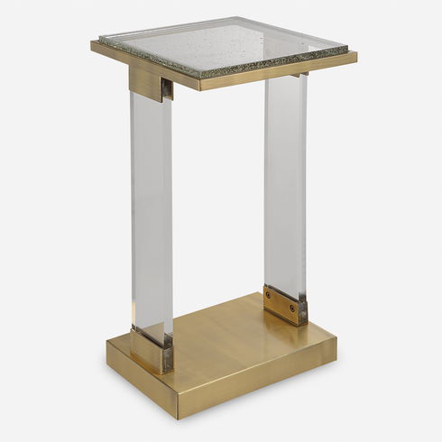 Muse Seeded Glass Accent Table
