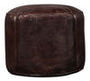 Soccerball Stool, Dark Brown Leather thumbnail 2