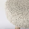 Bina  Taupe 4 Legged Wool Stool thumbnail 6