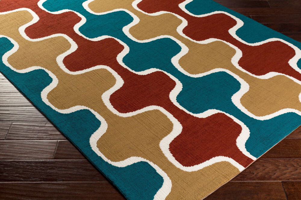 Joan Machine Woven Rug, by Surya, 3' length x 2' width