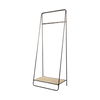 Carell 31L x 18W Black Metal And Wood Shelf Hall Tree, Entry & Hallway by Mercana, 31.1" length x 18.11" width x 77.17" height thumbnail 1