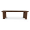 Marina Outdoor Bench Brown, Benche by Moe's Home, 57.99" width x 17.99" height x 16.02" depth thumbnail 1