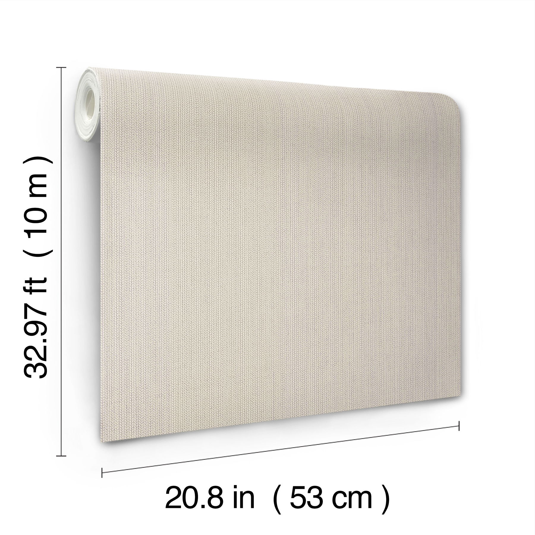 Dutch Braid Taupe Wallpaper, by York Wall, 33' length x 1'8.9" width x 0.02" depth View 5