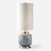 Zahlia Aged Gray Ceramic Lamp thumbnail 0