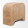 Sorina Reverse Fluted Light Brown Wood Accent Cabinet thumbnail 6
