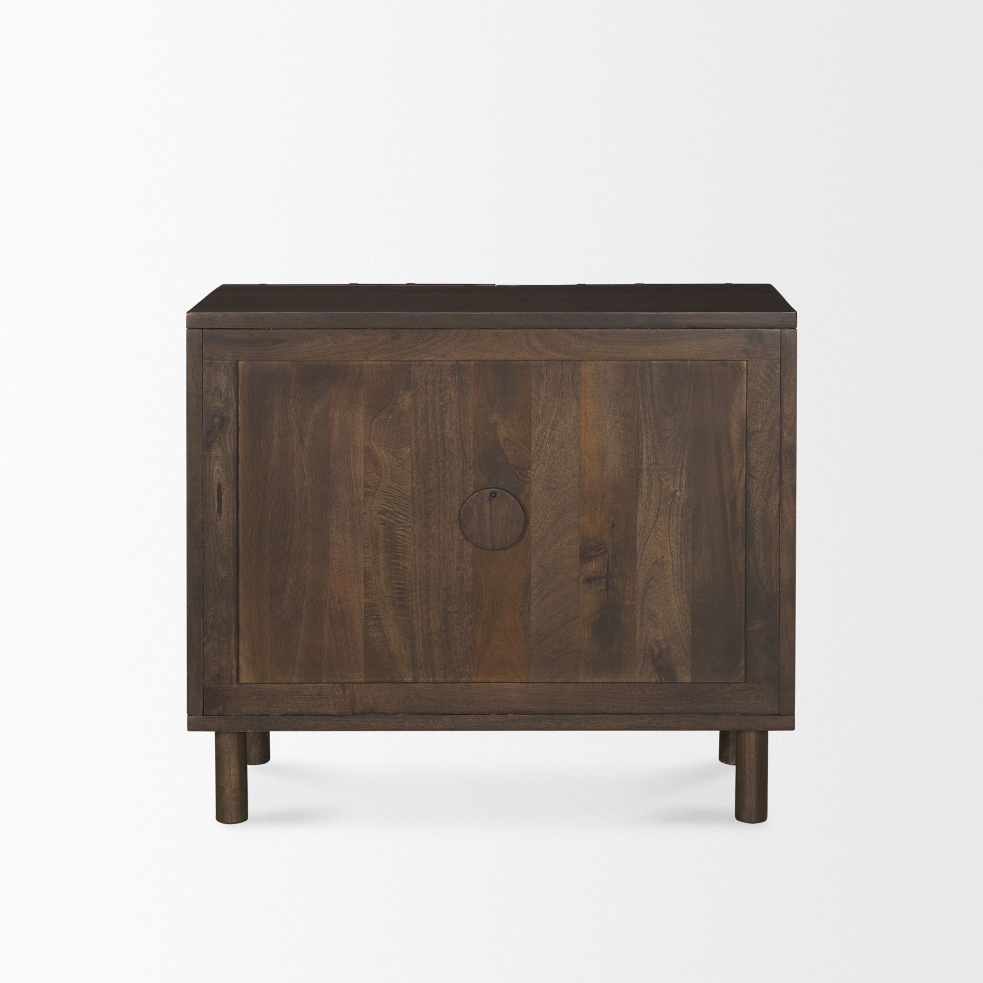 Heera Dark Brown Diamond Motif with Shelf Accent Cabinet large image 