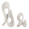 Silent Wave White Sculptures Set/2, Figurines & Statue by Uttermost, 8.75" width x 15" height x 7.5" depth thumbnail 4