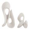 Silent Wave White Sculptures Set/2, Figurines & Statue by Uttermost, 8.75" width x 15" height x 7.5" depth thumbnail 4