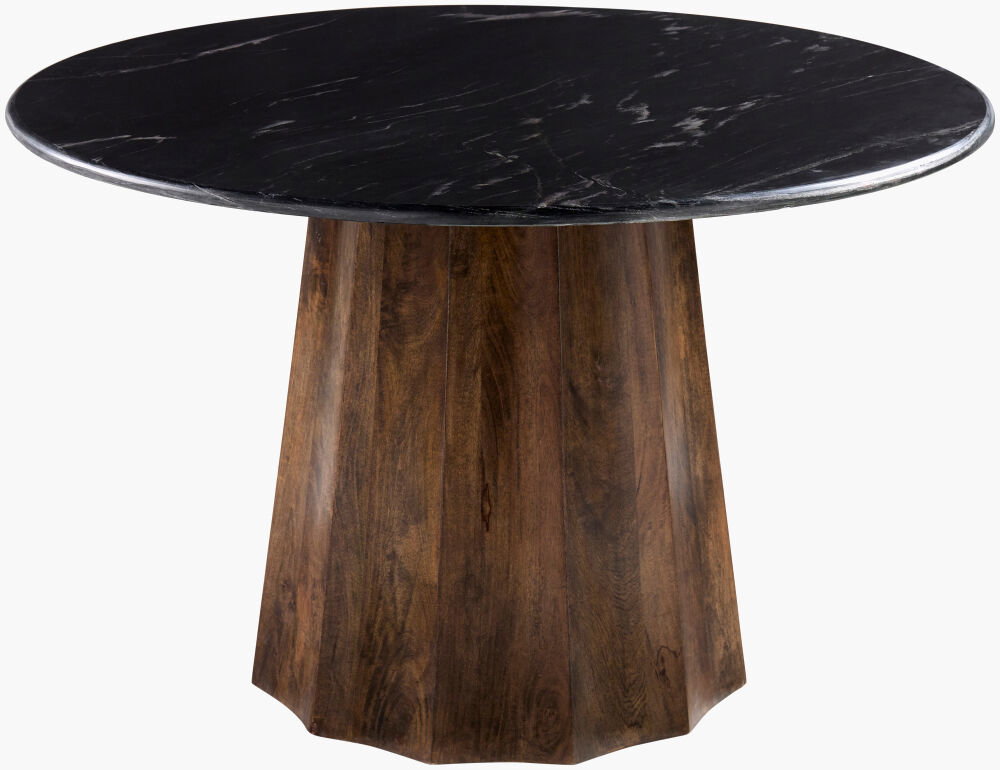 Linus Dining Table, by Surya, 47" width x 30" height