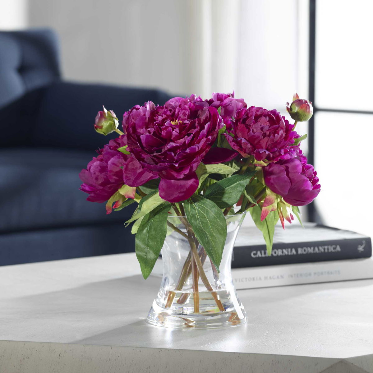 Prima Peony Bouquet, Artificial Plants & Flower by Uttermost, 12.5" width x 12" height x 12.5" depth View 3