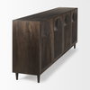 Tucker Dark Brown with Carved Arch Pattern 4 Door Sideboard, Sideboards & Buffet by Mercana, 71.75" length x 15" width x 30.25" height thumbnail 5