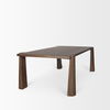 Tammar Rectangular Brown Wood with Tapered Legs Dining Table thumbnail 5
