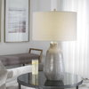 Monacan Gray Textured Table Lamp, by Uttermost, 1'4" width x 2'1.5" height x 1'4" depth thumbnail 2