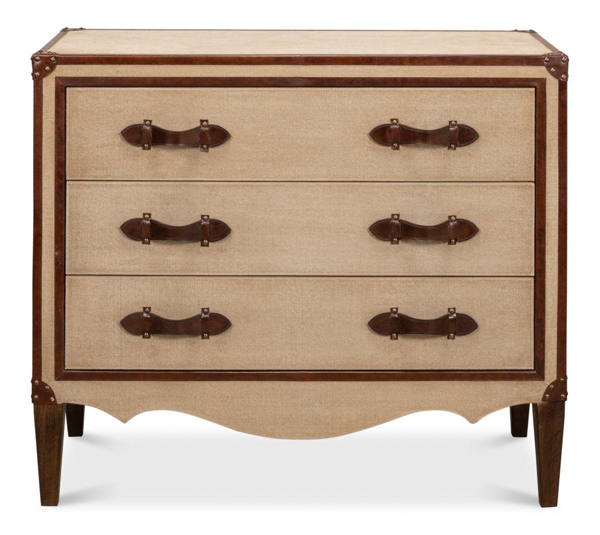 French Art Deco Commode, by Sarreid, 1'4" length x 3' width x 2'8" height View 2