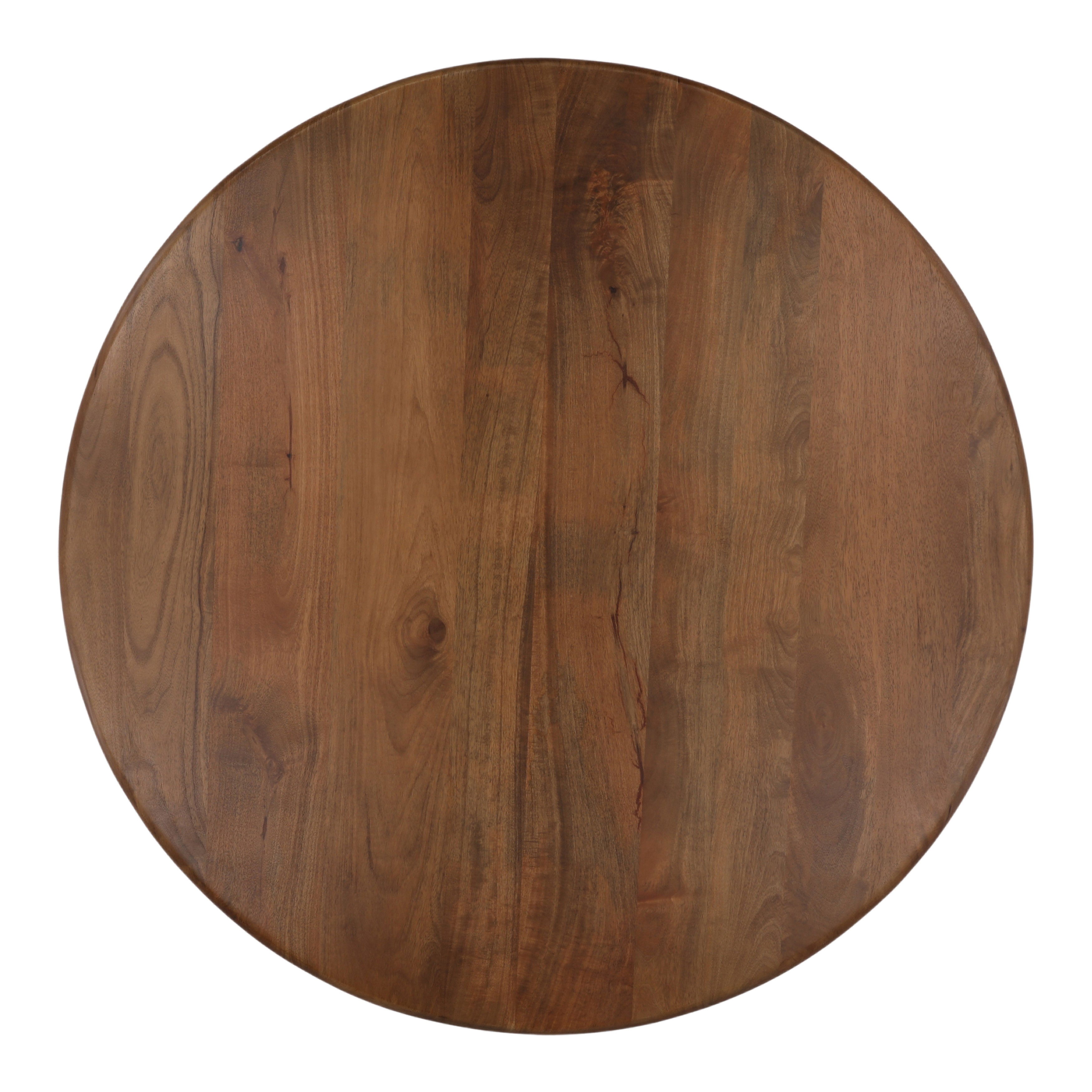 Winsor Coffee Table Brown, by Dovetail, 47" width x 18" height x 47" diameter x 47" depth View 2