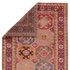 Runner Southwestern Hand-Knotted Wool Pink Area Rug thumbnail 1