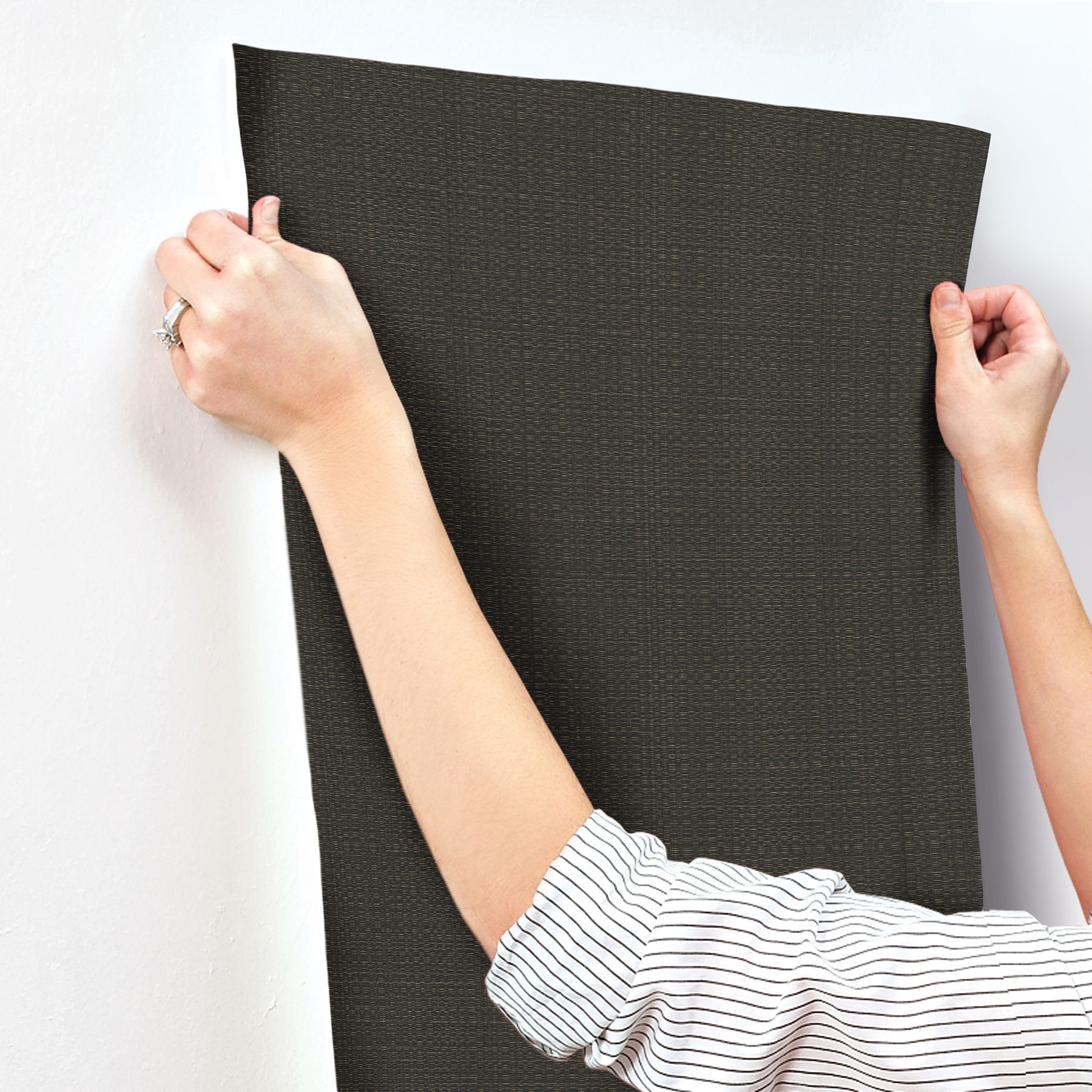 Bali Basketweave Black Wallpaper large image 