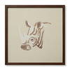 Loloi Black Rhino Wall Art, Wall Hanging, 24" length x 24" width thumbnail 1
