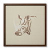 Loloi Black Rhino Wall Art, Wall Hanging, 24" length x 24" width thumbnail 1