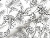 Tropical Sketch Toile Black Wallpaper thumbnail 3