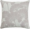 Japanese Floral Accent Pillow, Decorative Pillow by Surya, 18" length x 18" width thumbnail