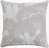 Japanese Floral Lumbar Pillow Down, Decorative Pillow by Surya, 13" length x 20" width thumbnail