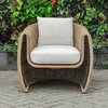 Tropic Golden Flax Outdoor Lounge Chair, Outdoor Chair by Uttermost, 2'7.2" width x 2'11" height x 3' depth thumbnail 3