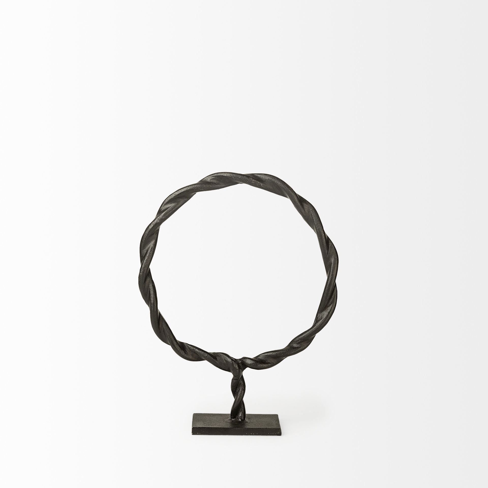 Rizwan (Small) Black Aluminum Braided Circular Object large image 