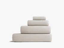 Online Designer Bathroom Soft Rib Towels-hand towels-Bone